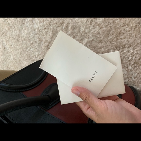 CELINE LUGGAGE TRIO COLOR BAG - Picture 5 of 9